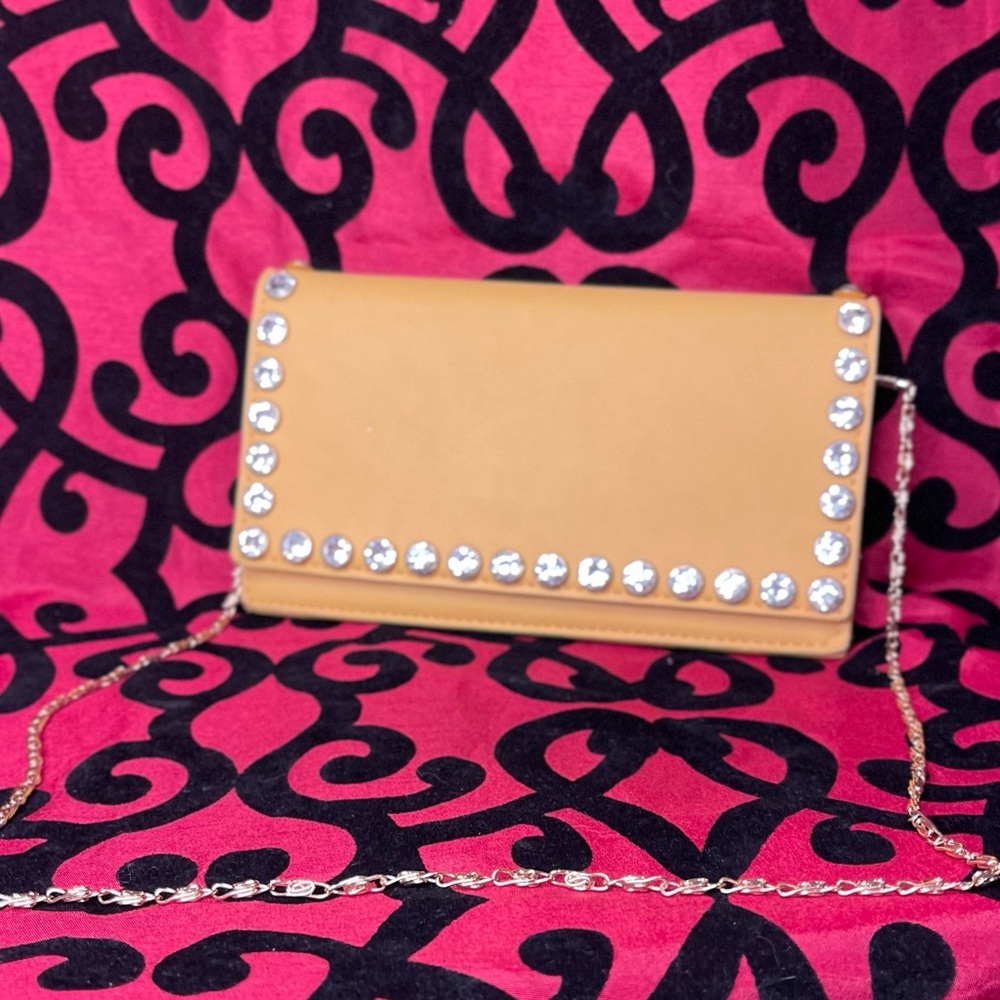 - Women’s Faux Leather Clutch Purse Yellow - Picture 2 of 5